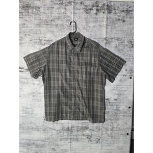 Haggar Button Down short Sleave Shirt xxl A-0025